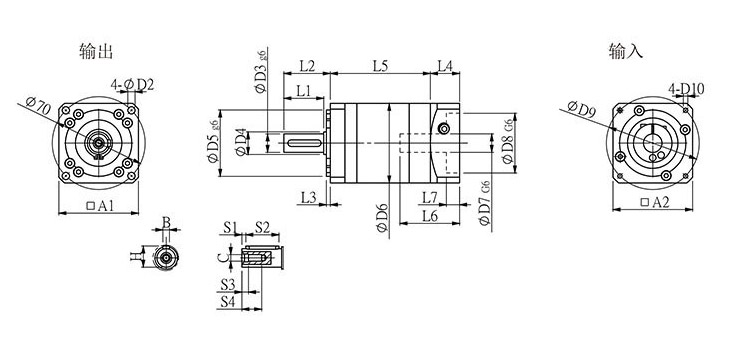 JRF步進減速機圖紙